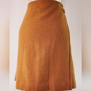 Banana republic wool mustard mini skirt